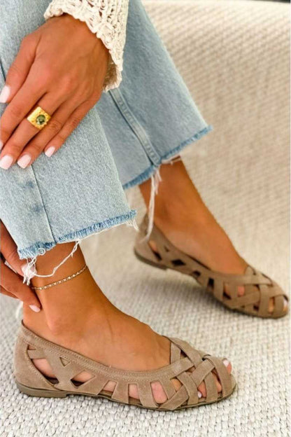 Venezia™ | Sandalias Planas Trenzadas de Colores