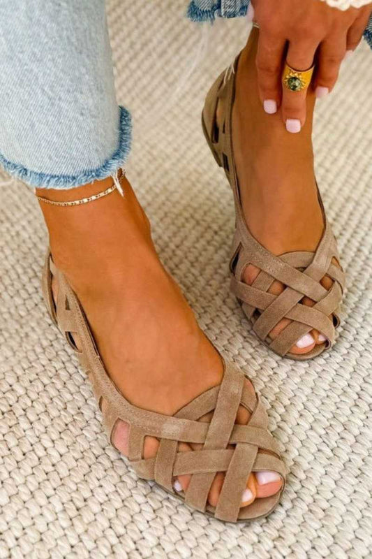 Venezia™ | Sandalias Planas Trenzadas de Colores