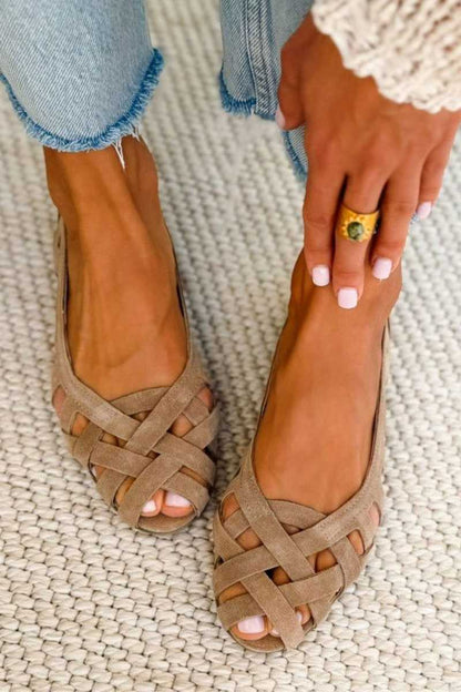 Venezia™ | Sandalias Planas Trenzadas de Colores