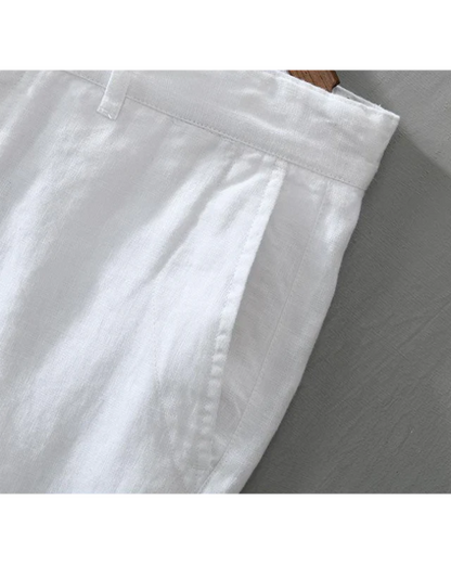 Pantalones cortos de lino Lisbo