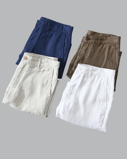 Pantalones cortos de lino Lisbo