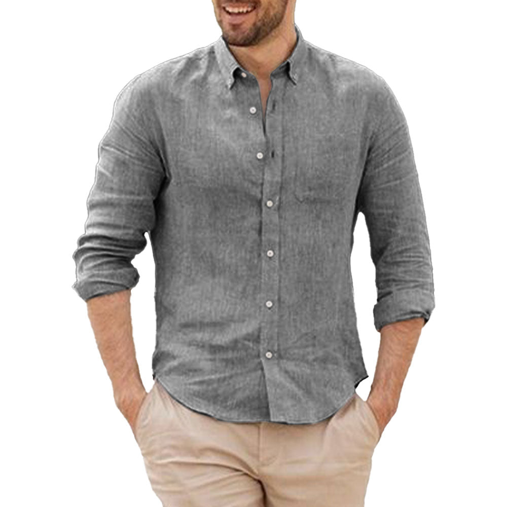 Camisa de lino transpirable