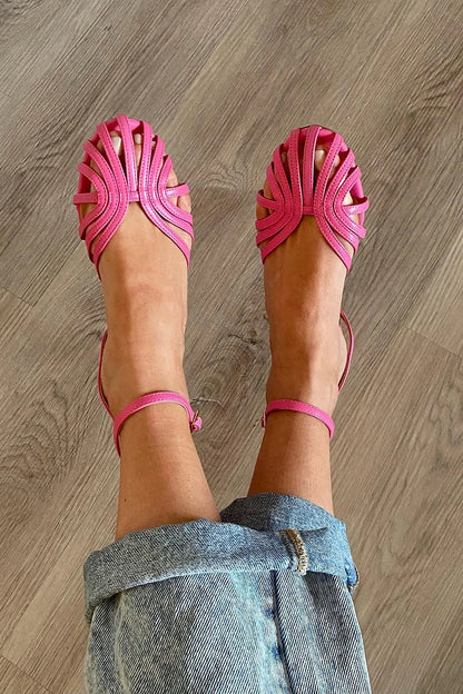 Joyela™ | Sandalias Doradas con Tira al Tobillo
