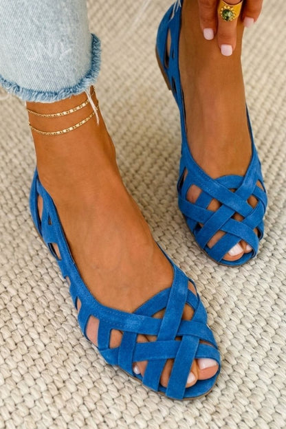 Venezia™ | Sandalias Planas Trenzadas de Colores