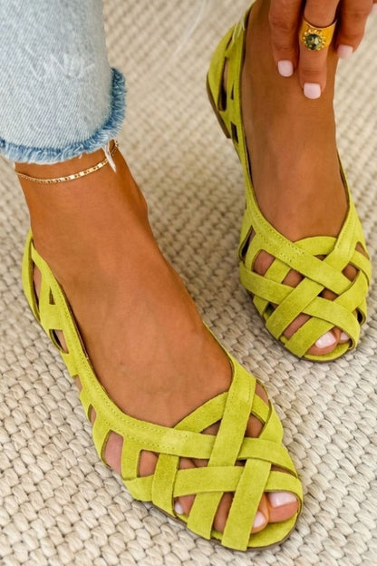 Venezia™ | Sandalias Planas Trenzadas de Colores