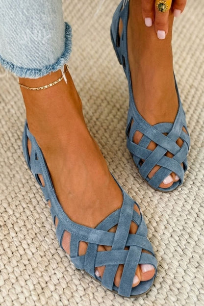 Venezia™ | Sandalias Planas Trenzadas de Colores