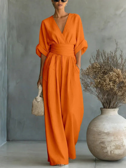 Elira | Mono elegante con cuello en V