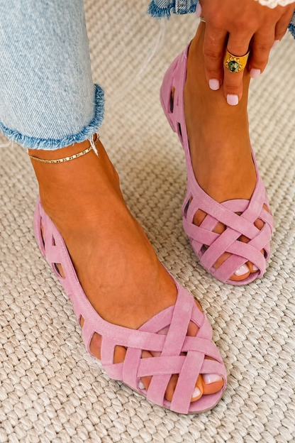Venezia™ | Sandalias Planas Trenzadas de Colores