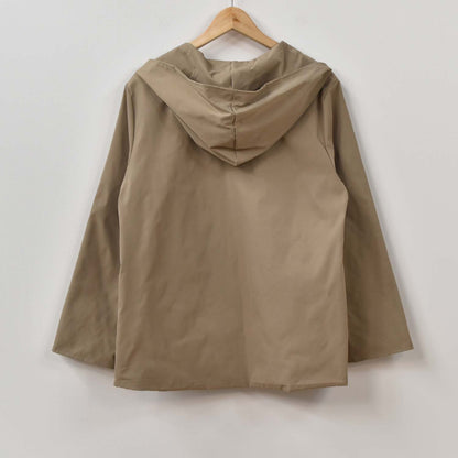 Chaqueta capucha beige