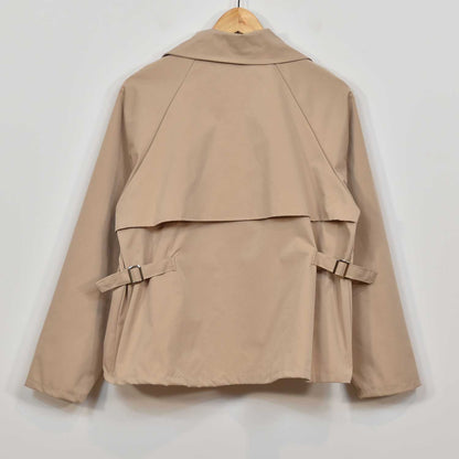 Trench corta beige