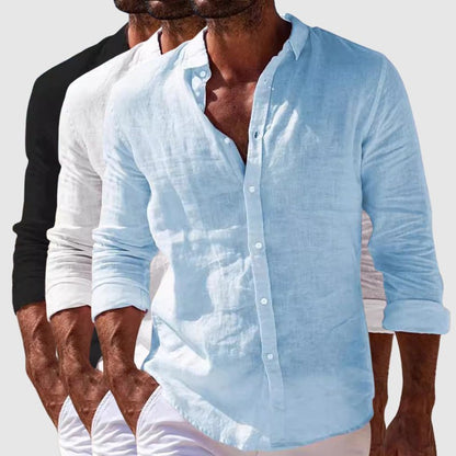 Elegante camisa de lino