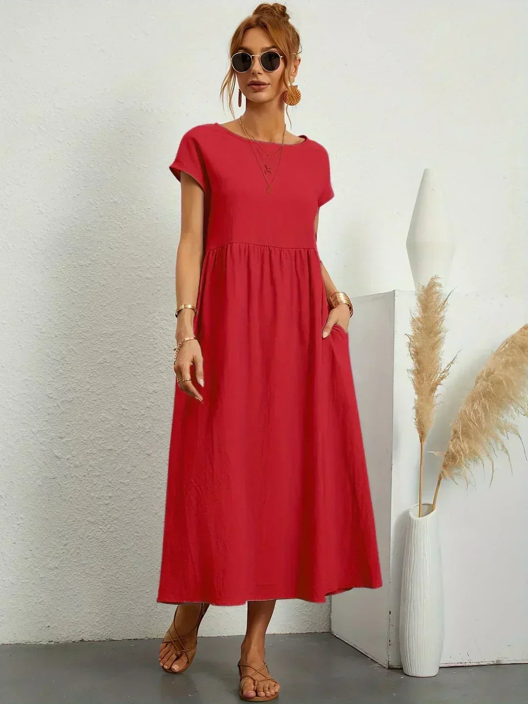 Gabrielle | Vestido Midi Elegante y Fluido