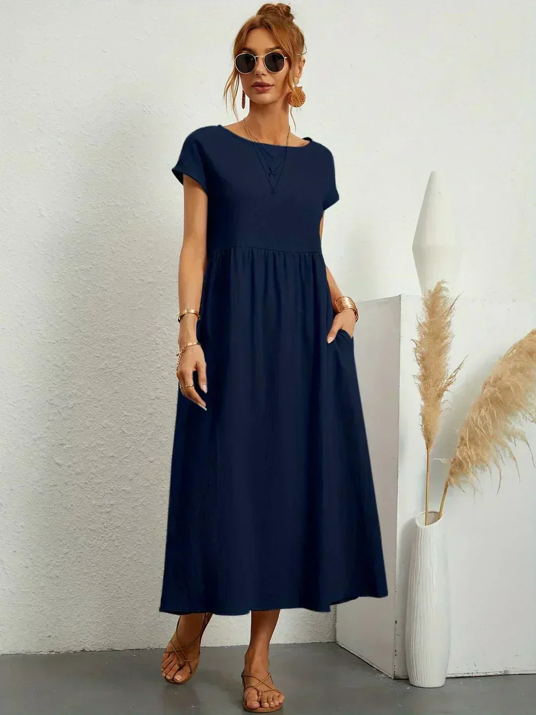 Gabrielle | Vestido Midi Elegante y Fluido