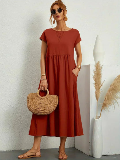 Gabrielle | Vestido Midi Elegante y Fluido
