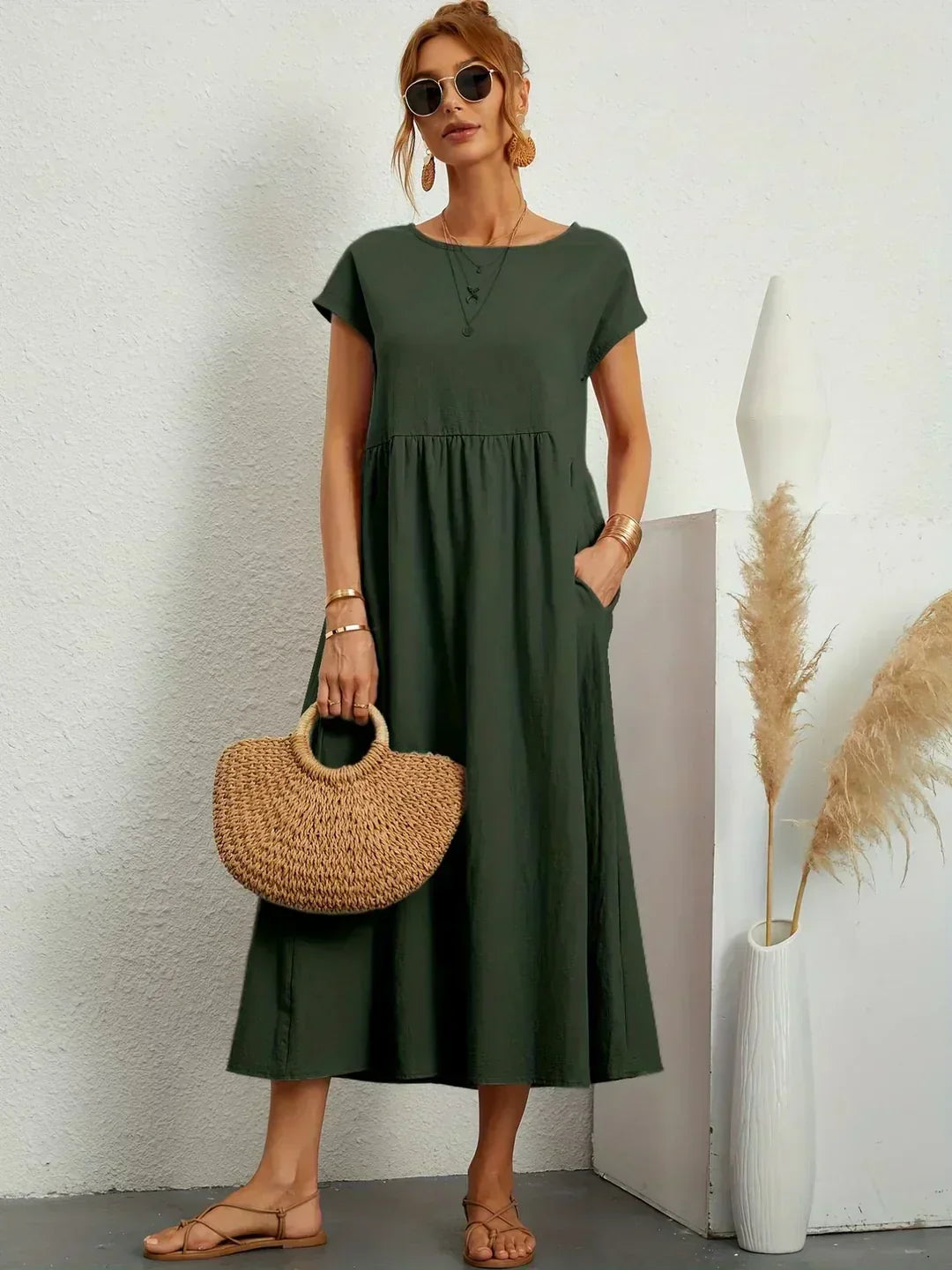 Gabrielle | Vestido Midi Elegante y Fluido