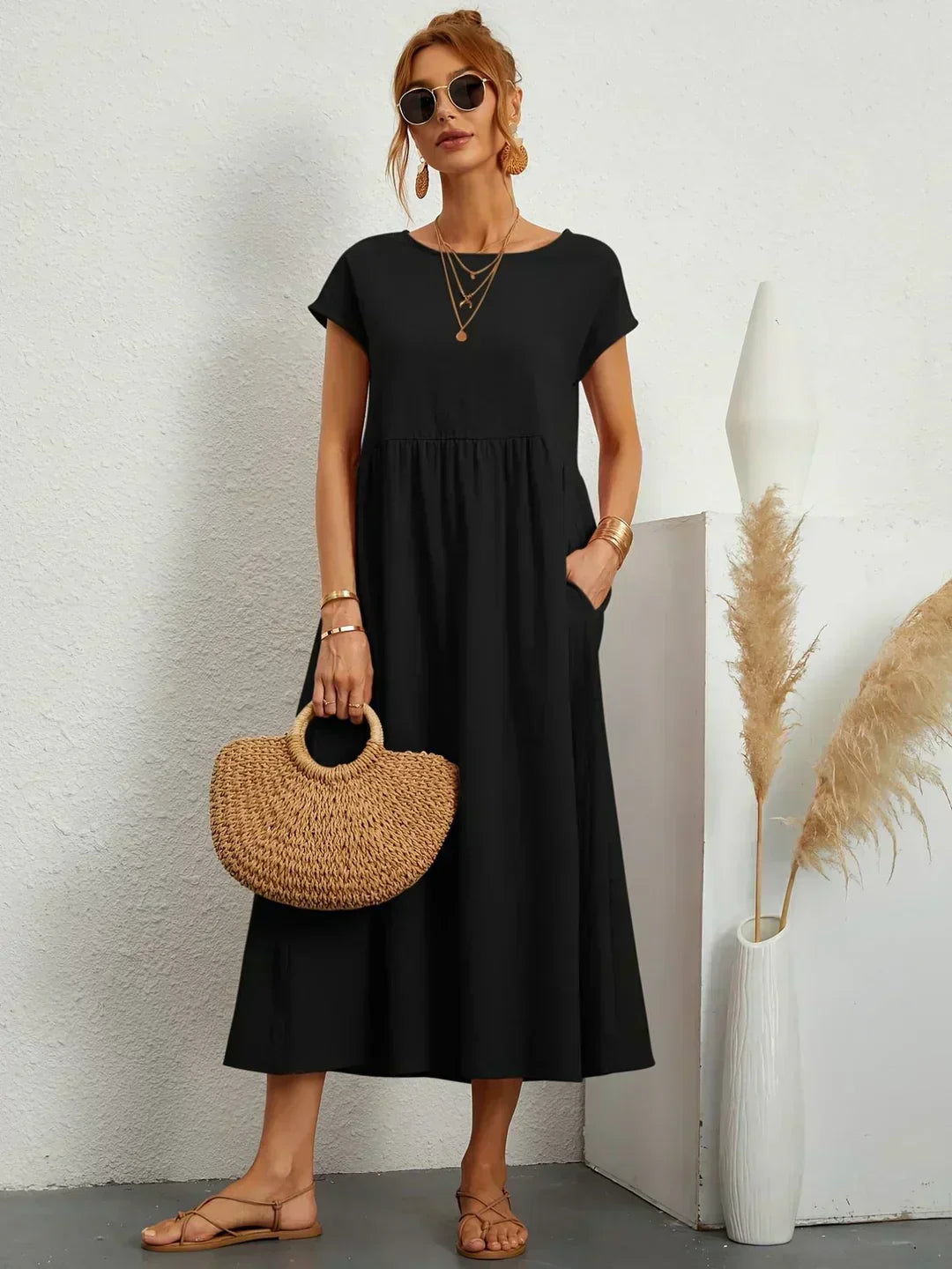 Gabrielle | Vestido Midi Elegante y Fluido