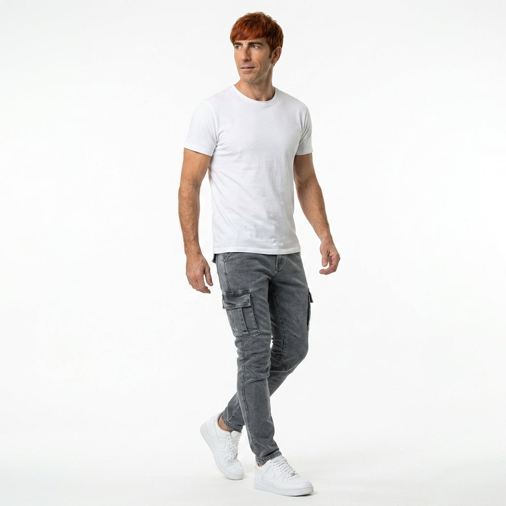 Vandeli™ | Jeans cargo elásticos