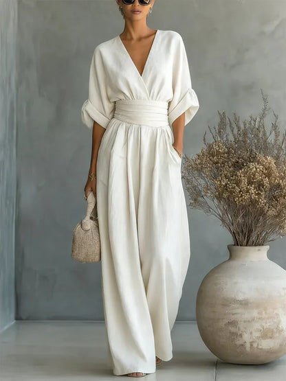 Elira | Mono elegante con cuello en V