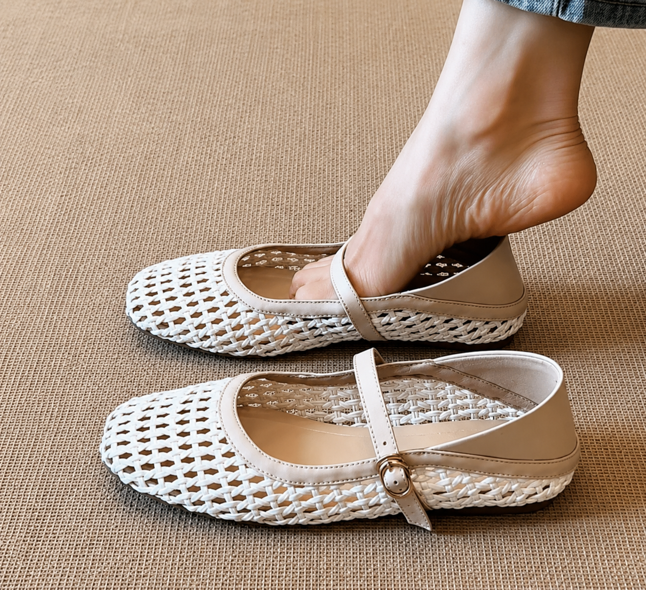 Carol- Sandalias tendencia rejilla
