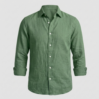 Camisa de Lino Cómoda y Flexible para Hombre