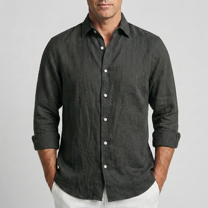 Camisa de Lino Cómoda y Flexible para Hombre