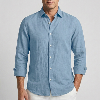 Camisa de Lino Cómoda y Flexible para Hombre