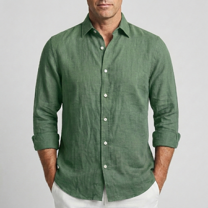 Camisa de Lino Cómoda y Flexible para Hombre