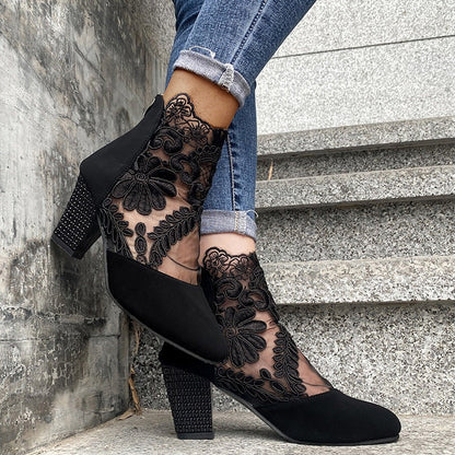 Isabel - Tacones altos de encaje