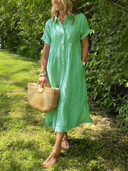 Lare |Vestido largo de rayas
